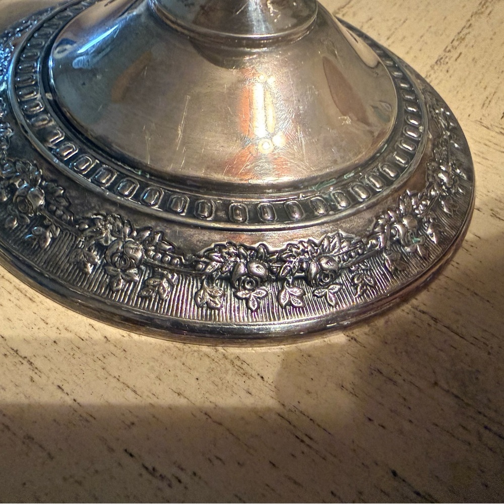 Silver plated Candlesticks Pair Derby S.P.Co International S.Co EPNS WM.Mounts - Picture 8 of 8
